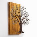 Decoratiune de perete, Mysterious Tree, Lățime: 60 cm Înălțime: 58 cm Adâncime: 3 cm, Multicolor