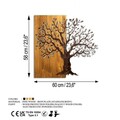 Decoratiune de perete, Mysterious Tree, Lățime: 60 cm Înălțime: 58 cm Adâncime: 3 cm, Multicolor
