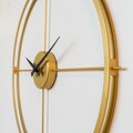 Ceas de perete, Arcadia Metal Wall Clock, Dimensiune: 48 x 48 cm, Auriu