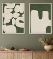 Tablou decorativ (2 Pieces), Huhu202, Lemn masiv (Grosime: 2,5 cm, Multicolor