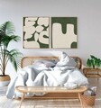 Tablou decorativ (2 Pieces), Huhu202, Lemn masiv (Grosime: 2,5 cm, Multicolor