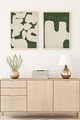 Tablou decorativ (2 Pieces), Huhu202, Lemn masiv (Grosime: 2,5 cm, Multicolor