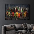 Tablou decorativ, CAM-5027, Dimensiuni: 46 x 72 cm, Multicolor