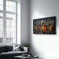 Tablou decorativ, CAM-5027, Dimensiuni: 46 x 72 cm, Multicolor