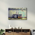 Tablou decorativ, OGLS-8078, Dimensiuni: 46 x 72 cm, Multicolor