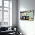 Tablou decorativ, OGLS-8078, Dimensiuni: 46 x 72 cm, Multicolor