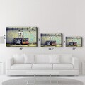 Tablou decorativ, OGLS-8078, Dimensiuni: 46 x 72 cm, Multicolor