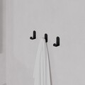 Cuier de perete, Leny Metal Hanger Single, Fier vopsit static, Negru