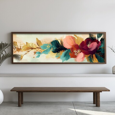 Tablou decorativ, EMR021, Lemn, Multicolor