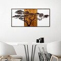 Decoratiune de perete, Acacia Tree, Lățime: 147 cm Înălțime: 70 cm Adâncime: 3 cm, Multicolor