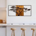 Decoratiune de perete, Acacia Tree, Lățime: 147 cm Înălțime: 70 cm Adâncime: 3 cm, Multicolor