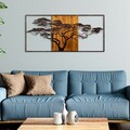 Decoratiune de perete, Acacia Tree, Lățime: 147 cm Înălțime: 70 cm Adâncime: 3 cm, Multicolor