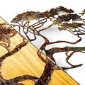 Decoratiune de perete, Acacia Tree, Lățime: 147 cm Înălțime: 70 cm Adâncime: 3 cm, Multicolor
