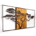 Decoratiune de perete, Acacia Tree, Lățime: 147 cm Înălțime: 70 cm Adâncime: 3 cm, Multicolor