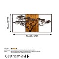 Decoratiune de perete, Acacia Tree, Lățime: 147 cm Înălțime: 70 cm Adâncime: 3 cm, Multicolor