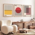 Tablou decorativ (3 Pieces), Huhu250, Lemn masiv (Grosime: 2 cm, Multicolor