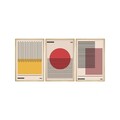 Tablou decorativ (3 Pieces), Huhu250, Lemn masiv (Grosime: 2 cm, Multicolor