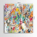 Tablou decorativ, DEV10698-140140, Lemn (Grosime: 3-4 cm, Multicolor
