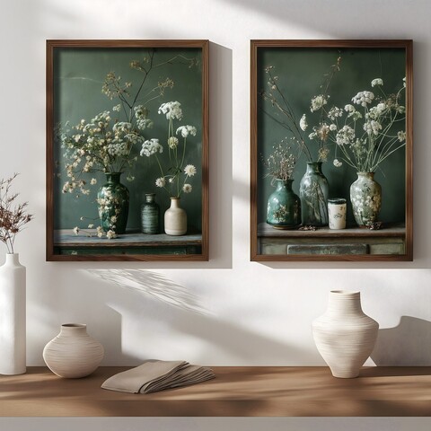Tablou decorativ (2 Pieces), AI202, Cadru: 100% MOLID, Multicolor