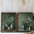 Tablou decorativ (2 Pieces), AI202, Cadru: 100% MOLID, Multicolor