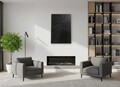 Tablou decorativ, Onyx, Dimensiuni: 45 x 68 cm, Negru