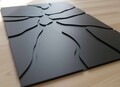Tablou decorativ, Onyx, Dimensiuni: 45 x 68 cm, Negru