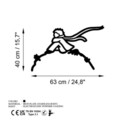 Decoratiune de perete, The Little Prince 2, Dimensiuni: 63 x 40 cm, Negru