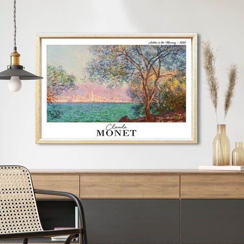 Tablou decorativ, 4262AHSMONET-001, Fundal: 100% MDF (Grosime: 2,7 mm, Multicolor