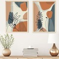 Tablou decorativ (2 Pieces), Huhu35, Lemn masiv (Grosime: 2,5 cm, Multicolor