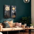 Tablou decorativ (2 Pieces), 2P3570Camtbl-001, Dimensiune: 35 x 70 cm (2 bucăți), Multicolor