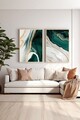 Tablou decorativ (2 Pieces), Ersy2Lımodel4-Lemn, MDF (Grosime: 2,7 mm, Multicolor