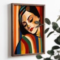 Tablou decorativ, TUN012-L, Lemn, Multicolor