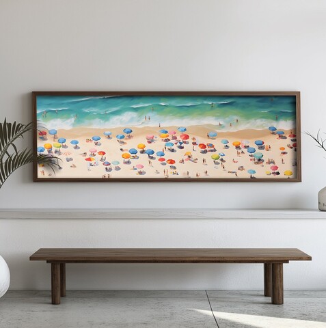 Tablou decorativ, EMR024, Lemn, Multicolor