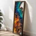Tablou decorativ, EMR074, Lemn, Multicolor