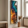 Tablou decorativ, EMR074, Lemn, Multicolor