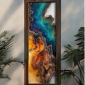 Tablou decorativ, EMR074, Lemn, Multicolor