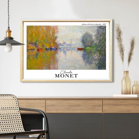 Tablou decorativ, 4262AHSMONET-002, Fundal: 100% MDF (Grosime: 2,7 mm, Multicolor