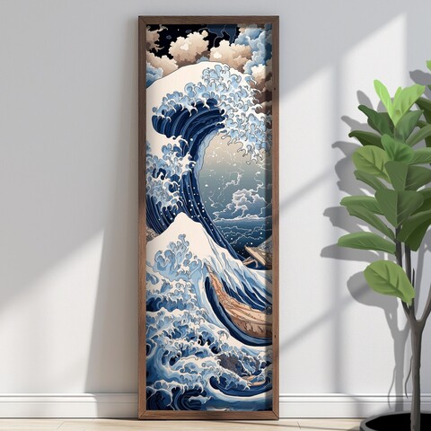 Tablou decorativ, EMR097, Lemn, Multicolor
