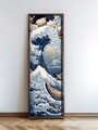 Tablou decorativ, EMR097, Lemn, Multicolor