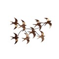 Decoratiune de perete, Flying Birds 3, Dimensiuni: 69 x 41 x 7 cm, Multicolor