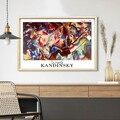 Tablou decorativ, 4262AHSKANDINSKY-004, Fundal: 100% MDF (Grosime: 2,7 mm, Multicolor