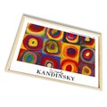 Tablou decorativ, 4262AHSKANDINSKY-020, Fundal: 100% MDF (Grosime: 2,7 mm, Multicolor