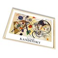 Tablou decorativ, 4262AHSKANDINSKY-026, Fundal: 100% MDF (Grosime: 2,7 mm, Multicolor