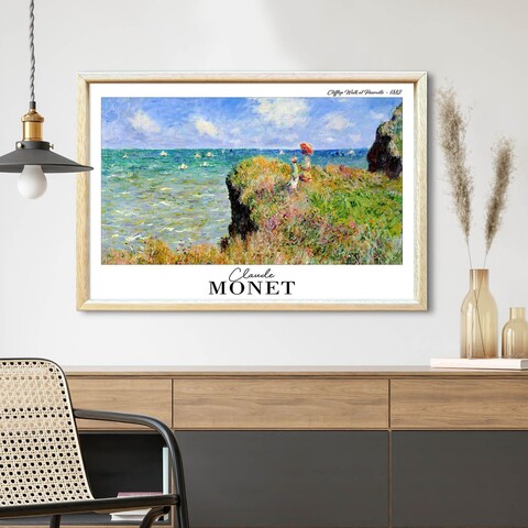 Tablou decorativ, 4262AHSMONET-004, Fundal: 100% MDF (Grosime: 2,7 mm, Multicolor