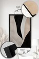 Tablou decorativ (2 Pieces), Ersy2Lımodel42-Negru, MDF (Grosime: 2,7 mm, Multicolor
