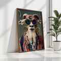 Tablou decorativ, GE054-L, Lemn, Multicolor