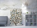 Tablou decorativ, WY66(50 x 70), Lemn (Grosime: 2 x 3 cm, Multicolor