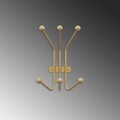 Cuier de perete, Ant-A, Dimensiuni: 23 x 13 cm Înălțime: 30 cm, Auriu