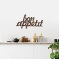 Decoratiune de perete, Rusty Bon Appetit, 30 x 50 cm, Maro antichizat