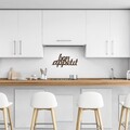 Decoratiune de perete, Rusty Bon Appetit, 30 x 50 cm, Maro antichizat